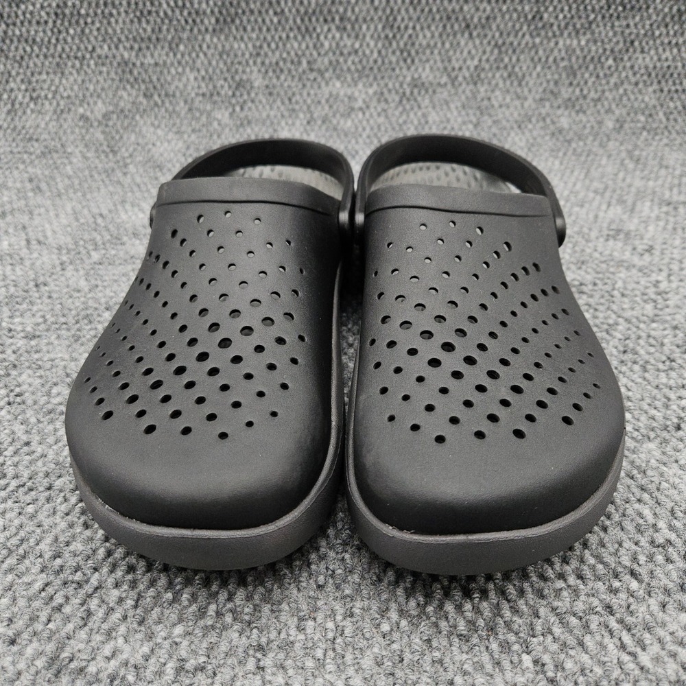 Crocs (Men's 13) Black Clogs LiteRide Slip On Comfort Breathable Water Shoes - Picture 3 of 9